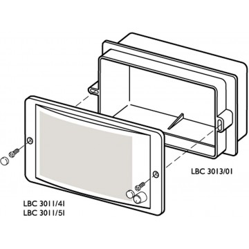 Hộp đỡ loa âm tường bosch LBC3013/01